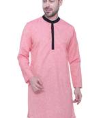 men's linen cotton long kurta