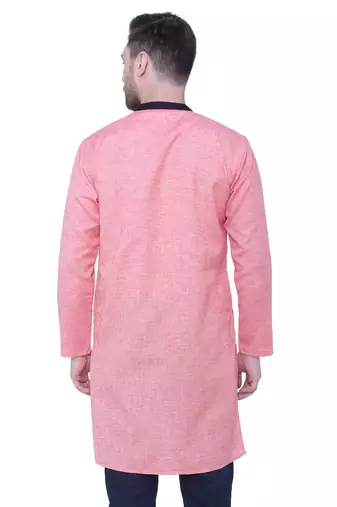 men's linen cotton long kurta