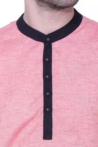 men's linen cotton long kurta