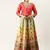 Bandhni Patola Type Digital Print Shiney Satin Croptop Lehenga Choli With Unstitched Blouse For Women and Girls