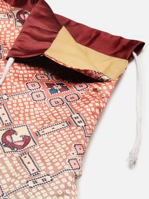 Bandhni Patola Type Digital Print Shiney Satin Croptop Lehenga Choli With Unstitched Blouse For Women and Girls 5
