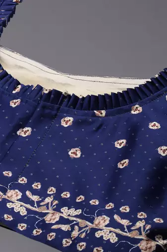 Ethnic Motifs Digital Print Shiney Satin Croptop Lehenga Choli With Unstitched Blouse For Women and Girls