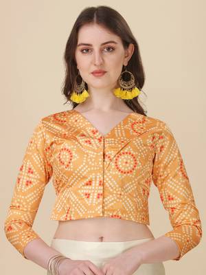 Ethnic Motifs Digital Print Shiney Satin Croptop Lehenga Choli With Unstitched Blouse For Women and Girls 2
