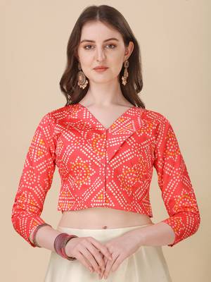 Ethnic Motifs Digital Print Shiney Satin Croptop Lehenga Choli With Unstitched Blouse For Women and Girls 2