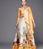 Ethnic Motifs Digital Print Shiney Satin Croptop Lehenga Choli With Unstitched Blouse For Women and Girls