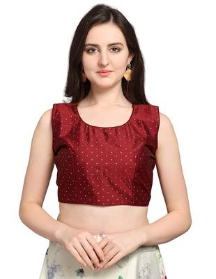 Maroon Digital Floral Print Satin Silk Fabric Semistitched Lehenga Choli With Jequared Unstitched Blouse with Dupatta 4
