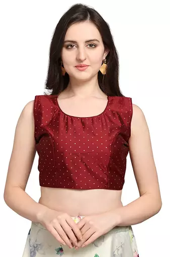 Maroon Digital Floral Print Satin Silk Fabric Semistitched Lehenga Choli With Jequared Unstitched Blouse with Dupatta