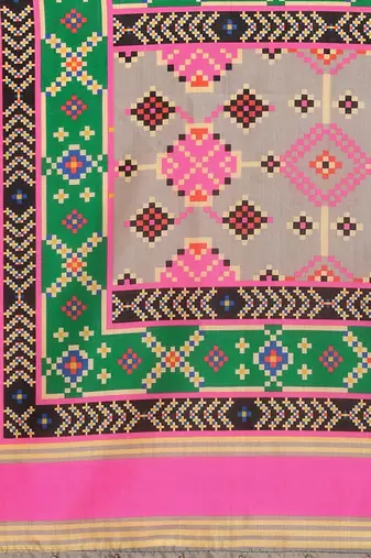 Maroon Digital Floral Print Satin Silk Fabric Semistitched Lehenga Choli With Jequared Unstitched Blouse with Dupatta