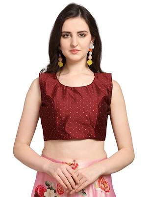 Maroon Digital Floral Print Satin Silk Fabric Semistitched Lehenga Choli With Jequared Unstitched Blouse with Dupatta 4