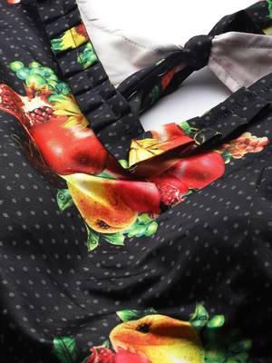 Black Digital Floral Print Satin Silk Fabric Semistitched Lehenga Choli With Jequared Unstitched Blouse with Dupatta 5
