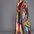 multicolor Digital Floral Print Satin Silk Lehenga Choli with Dupatta