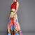 multicolor Digital Floral Print Satin Silk Lehenga Choli with Dupatta