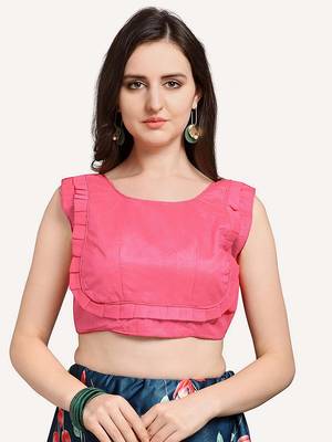 teal digital floral print satin silk lehenga choli with dupatta 4