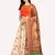 off white digital floral print satin silk lehenga choli with dupatta