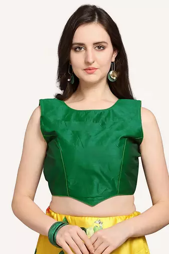 yellow digital floral print satin silk lehenga choli with dupatta