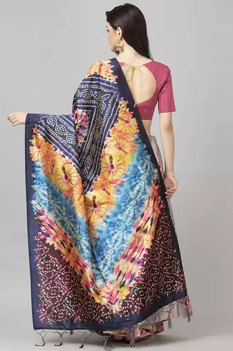 Pink Digital Floral Print Satin Silk Fabric Semistitched Lehenga Choli With Jequared Unstitched Blouse with Dupatta