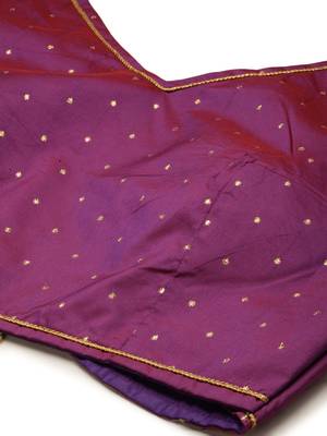 Violet Digital Floral Print Satin Silk Fabric Semistitched Lehenga Choli With Jequared Unstitched Blouse with Dupatta 4