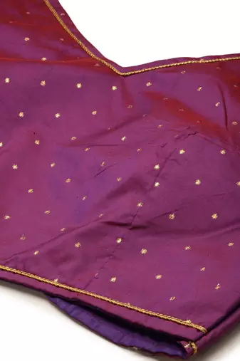 Violet Digital Floral Print Satin Silk Fabric Semistitched Lehenga Choli With Jequared Unstitched Blouse with Dupatta