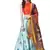 Orange Digital Floral Print Satin Silk Fabric Semistitched Lehenga Choli With Jequared Unstitched Blouse with Dupatta