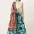 White Digital Floral Print Satin Silk Fabric Semistitched Lehenga Choli With Jequared Unstitched Blouse with Dupatta