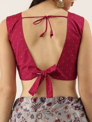 Maroon Digital Floral Print Satin Silk Fabric Semistitched Lehenga Choli With Jequared Unstitched Blouse with Dupatta 5