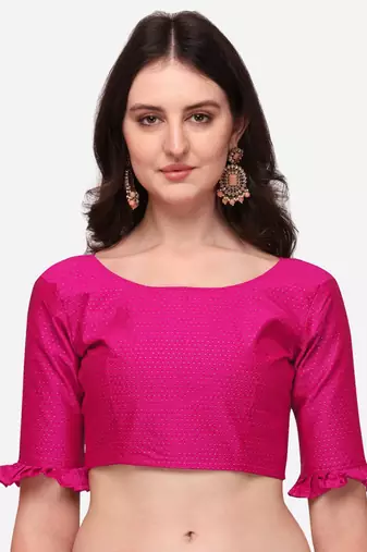 Pink Digital Floral Print Satin Silk Fabric Semistitched Lehenga Choli With Jequared Unstitched Blouse with Dupatta