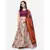 Violet Digital Floral Print Satin Silk Fabric Semistitched Lehenga Choli With Jequared Unstitched Blouse with Dupatta