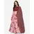 Pink Digital Floral Print Satin Silk Fabric Semistitched Lehenga Choli With Jequared Unstitched Blouse with Dupatta