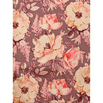Pink Digital Floral Print Satin Silk Fabric Semistitched Lehenga Choli With Jequared Unstitched Blouse with Dupatta 5