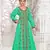 Sea-Green color Full Sleeves Handmade Moroccan Kaftan with hijjab