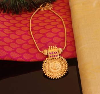 Kerala style gold plated temple necklace 1