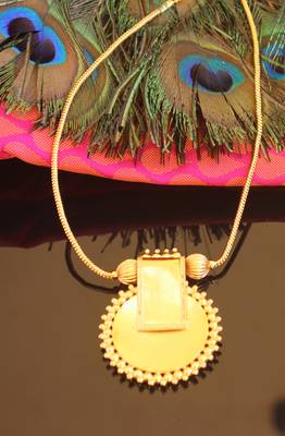 Kerala style gold plated temple necklace 5