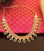 Kerala traditional gold plated palakka nagapadam necklace