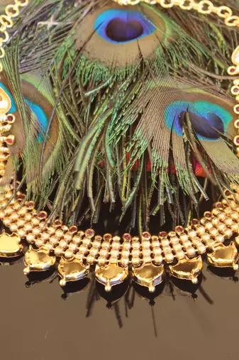 Kerala traditional gold plated palakka necklace