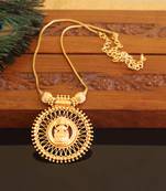 Kerala traditional gold plated lakshmi palakka necklace