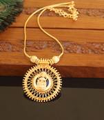 Kerala traditional gold plated lakshmi palakka necklace
