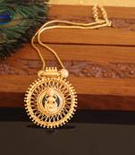 Kerala traditional gold plated lakshmi palakka necklace