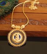 Kerala traditional gold plated krishna palakka necklace