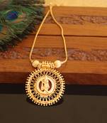 Kerala traditional gold plated krishna palakka necklace