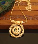 Kerala traditional gold plated krishna palakka necklace
