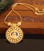 Kerala traditional gold plated lakshmi palakka necklace