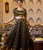 BANARSI LEHENGA WITH STITCHED BLOUSE
