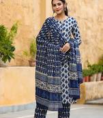 Women white printed rayon blend stiched straight kurta palazzo suit set