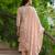 Women orange embroidered pure cotton  stiched straight kurta palazzo suit set