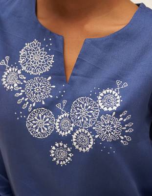 Blue and white cotton co-ord set 2