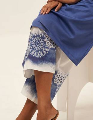 Blue and white cotton co-ord set 3