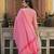 Women pink embroidered pure cotton  stiched straight kurta salwar suit set