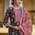 Women green printed rayon stiched straight kurta trousers suit set