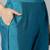 Women blue embroidered poly chanderi stiched straight kurta trousers suit set