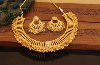 Designer gold plated necklace set 2